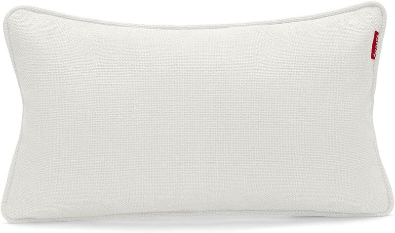 Fatboy Sumo Weave Puff Throw Pillow | Suitable for indoor use only | Easy to assemble | FibreGuard stain resistant technology | durable fabric | 82% Polyester/18% Acrylic | 65x20x38 cm - Lime Stone - Image 1